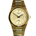 Tissot PRX Powermatic 80 Gold Dial Gold Steel Strap Watch for Men - T137.207.33.021.00