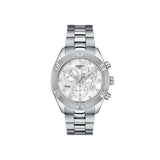  Shop Authentic Tissot PR 100 Sport Chic Chronograph Diamonds Mother of Pearl Dial Silver Steel Strap Watch for Women - T101.917.11.116.00 - Luxxuri