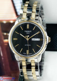  Shop Authentic Tissot Automatics III Day Date Black Dial Two Tone Steel Strap Watch For Men - T065.430.22.051.00 - Luxxuri