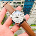  Shop Authentic Tissot Gentleman Powermatic 80 Silicium Silver Dial Brown Leather Strap Watch For Men - T127.407.16.031.00 - Luxxuri