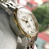  Shop Authentic Tissot Le Locle Automatic Small Lady White Dial Two Tone Steel Strap Watch For Women - T41.2.183.34 - Luxxuri