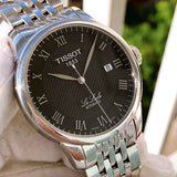  Shop Authentic Tissot T Classic Le Locle Powermatic 80 Black Dial Silver Steel Strap Watch For Women - T41.1.483.53 - Luxxuri