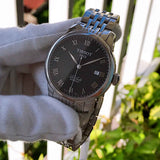  Shop Authentic Tissot T Classic Le Locle Powermatic 80 Black Dial Silver Steel Strap Watch For Women - T41.1.483.53 - Luxxuri