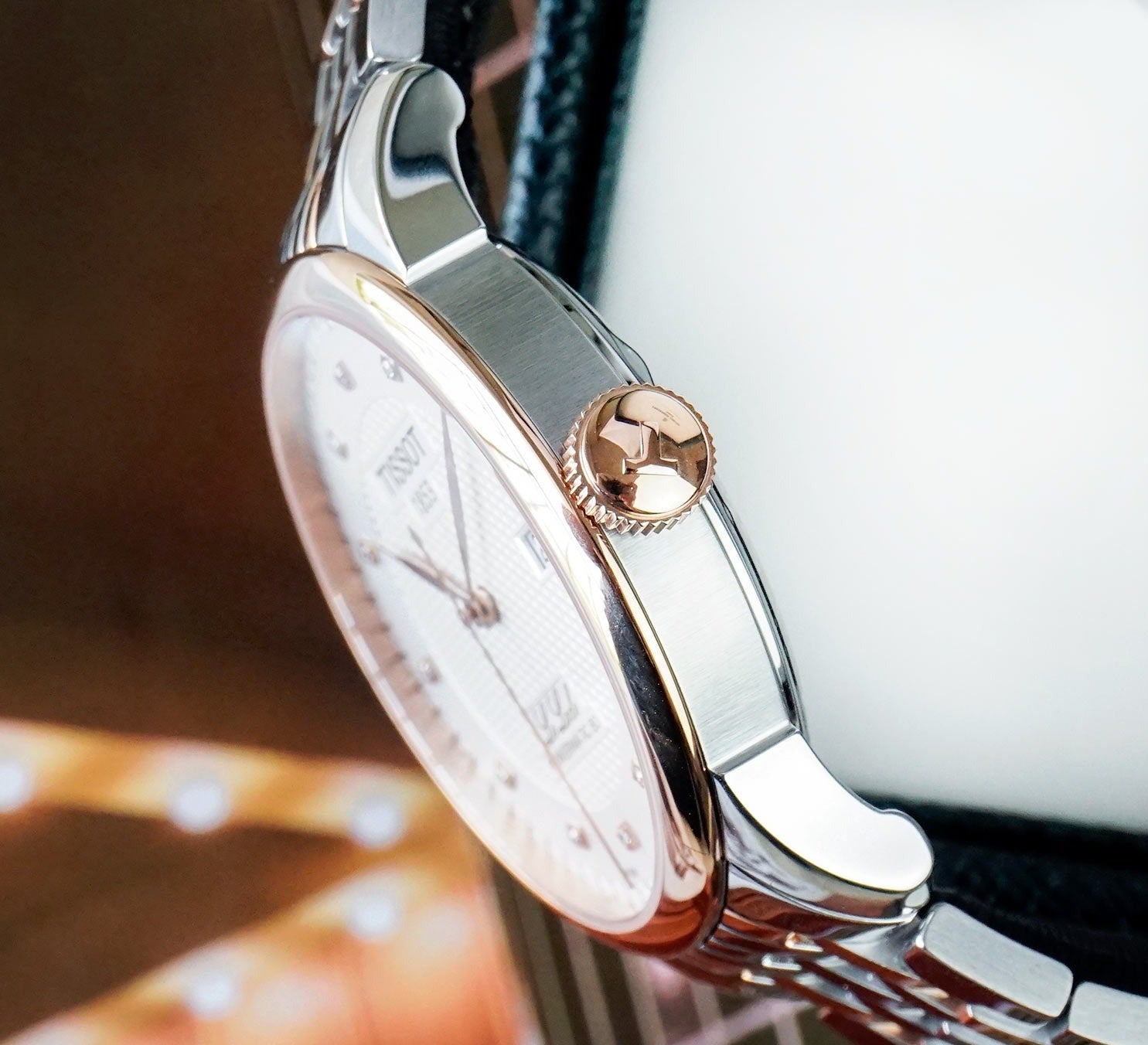  Shop Authentic Tissot Le Locle Powermatic 80 Diamonds Silver Dial Two Tone Steel Strap Watch For Men - T006.407.22.036.01 - Luxxuri