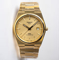  Shop Authentic Tissot PRX Powermatic 80 Gold Dial Gold Steel Strap Watch for Men - T137.407.33.021.00 - Luxxuri