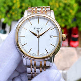  Shop Authentic Tissot T Classic Carson Quartz White Dial Two Tone Steel Strap Watch for Men - T085.410.22.011.00 - Luxxuri