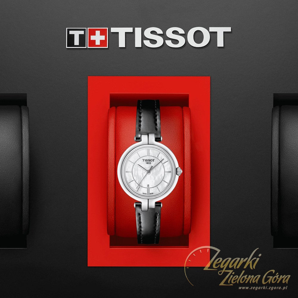  Shop Authentic Tissot T Lady Flamingo White Dial White Leather Strap Watch For Women - T094.210.16.011.00 - Luxxuri