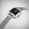  Shop Authentic Tissot Lovely Square Blue Dial Silver Mesh Bracelet Watch For Women - T058.109.11.041.00 - Luxxuri