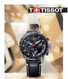  Shop Authentic Tissot Supersport Chrono Black Dial Black Leather Strap Watch for Men - T125.617.16.051.00 - Luxxuri