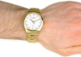  Shop Authentic Tissot T Classic PR 100 Quartz White Dial Gold Steel Strap Watch for Men - T101.410.33.031.00 - Luxxuri