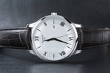  Shop Authentic Tissot T Classic Tradition Silver Dial Brown Leather Strap Watch For Men - T063.610.16.038.00 - Luxxuri