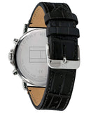  Shop Authentic Tommy Hilfiger Daniel Black Dial Black Leather Strap Watch for Men - 1710381 - Luxxuri