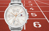  Shop Authentic Tommy Hilfiger Carly White Dial Silver Stainless Steel Strap Watch for Women - 1781787 - Luxxuri