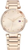  Shop Authentic Tommy Hilfiger Lynn Quartz Rose Gold Dial Rose Gold Steel Strap Watch For Women - 1782237 - Luxxuri