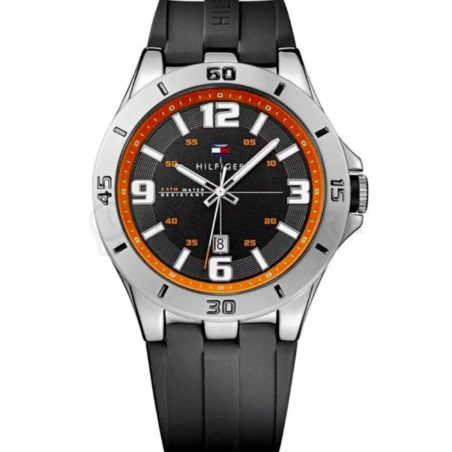  Shop Authentic Tommy Hilfiger Drew Black Dial Black Rubber Strap Watch for Men - 1791064 - Luxxuri
