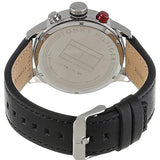  Shop Authentic Tommy Hilfiger Trent Multifunction White Dial Black Leather Strap Watch for Men - 1791138 - Luxxuri