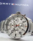 Shop Authentic Tommy Hilfiger Trent Multifunction White Dial Silver Steel Strap Watch for Men - 1791140 - Luxxuri