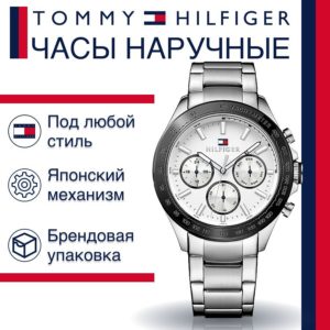  Shop Authentic Tommy Hilfiger Hudson Chronograph White Dial Silver Steel Strap Watch For Men - 1791227 - Luxxuri