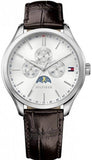  Shop Authentic Tommy Hilfiger Oliver Quartz White Dial Brown Leather Strap Watch for Men - 1791304 - Luxxuri