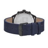  Shop Authentic Tommy Hilfiger Chase Grey Dial Blue Leather Strap Watch for Men - 1791578 - Luxxuri