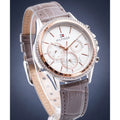  Shop Authentic Tommy Hilfiger Ari Diamonds White Dial Grey Leather Strap Watch for Women - 1781980 - Luxxuri