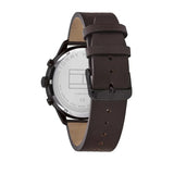  Shop Authentic Tommy Hilfiger Chase Quartz Black Dial Brown Leather Strap Watch for Men - 1791577 - Luxxuri
