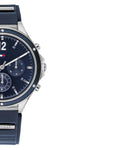  Shop Authentic Tommy Hilfiger Eve Chronograph Quartz Blue Dial Blue Rubber Strap Watch For Women - 1782281 - Luxxuri