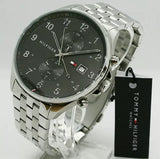  Shop Authentic Tommy Hilfiger West Quartz Black Dial Silver Steel Strap Watch For Men - 1791707 - Luxxuri