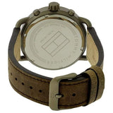  Shop Authentic Tommy Hilfiger Briggs Chronograph Black Dial Brown Leather Strap Watch for Men - 1791425 - Luxxuri