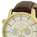  Shop Authentic Tommy Hilfiger Harrison White Dial Brown Leather Strap Watch for Men - 1790874 - Luxxuri