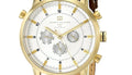  Shop Authentic Tommy Hilfiger Harrison White Dial Brown Leather Strap Watch for Men - 1790874 - Luxxuri