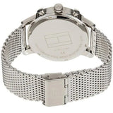  Shop Authentic Tommy Hilfiger Chronograph Black Dial Silver Mesh Bracelet Watch for Men - 1791292 - Luxxuri