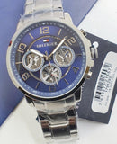  Shop Authentic Tommy Hilfiger Keagan Blue Dial Silver Steel Strap Watch for Men - 1791293 - Luxxuri