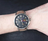  Shop Authentic Tommy Hilfiger Briggs Chronograph Black Dial Brown Leather Strap Watch for Men - 1791425 - Luxxuri