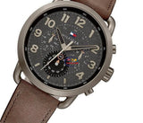  Shop Authentic Tommy Hilfiger Briggs Chronograph Black Dial Brown Leather Strap Watch for Men - 1791425 - Luxxuri