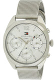  Shop Authentic Tommy Hilfiger Mia Silver Dial Silver Mesh Bracelet Watch for Men - 1781628 - Luxxuri