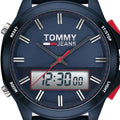 Tommy Hilfiger Digital Analog Blue Dial Blue Rubber Strap Watch For Men - 1791761