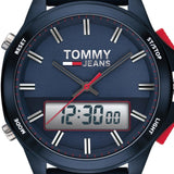  Shop Authentic Tommy Hilfiger Digital Analog Blue Dial Blue Rubber Strap Watch For Men - 1791761 - Luxxuri