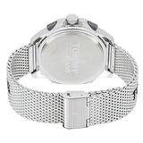  Shop Authentic Tommy Hilfiger Digital Black Dial Silver Mesh Bracelet Watch For Men - 1791765 - Luxxuri
