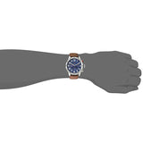  Shop Authentic Tommy Hilfiger Trent Quartz Blue Dial Brown Leather Strap Watch for Men - 1791066 - Luxxuri