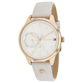  Shop Authentic Tommy Hilfiger Brooke Quartz White Dial Cream Leather Strap Watch for Women  - 1782022 - Luxxuri