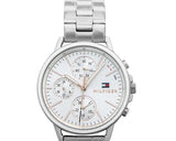  Shop Authentic Tommy Hilfiger Carly White Dial Silver Stainless Steel Strap Watch for Women - 1781787 - Luxxuri
