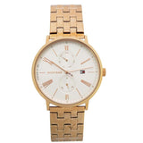 Shop Authentic Tommy Hilfiger Jenna Quartz White Dial Rose Gold Steel Strap Watch for Women - 1782070 - Luxxuri