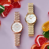  Shop Authentic Emporio Armani Gianni T-Bar Mother of Pearl Dial Rose Gold Steel Strap Watch For Women - AR11316 - Luxxuri