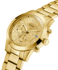  Shop Authentic Guess Atlas Chronograph Gold Dial Gold Steel Strap Watch For Men - W0668G4 - Luxxuri