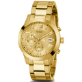  Shop Authentic Guess Atlas Chronograph Gold Dial Gold Steel Strap Watch For Men - W0668G4 - Luxxuri