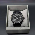  Shop Authentic Guess Atlas Chronograph Black Dial Black Steel Strap Watch For Men - W0668G5 - Luxxuri