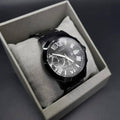  Shop Authentic Guess Atlas Chronograph Black Dial Black Steel Strap Watch For Men - W0668G5 - Luxxuri