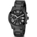  Shop Authentic Guess Atlas Chronograph Black Dial Black Steel Strap Watch For Men - W0668G5 - Luxxuri