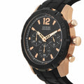  Shop Authentic Guess Caliber Chronograph Black Dial Black Rubber Strap Watch for Men  - W0864G2 - Luxxuri